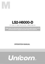 Unicorn LS2-H6000-D Operation Manual preview