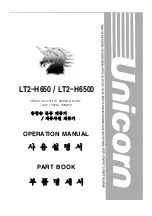 Unicorn LT2-H650 Operation Manual Parts Book preview