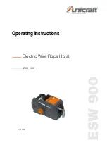 Preview for 1 page of unicraft ESW 900 Operating Instructions Manual