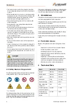 Preview for 6 page of unicraft PG-I 8 SR Instruction Manual