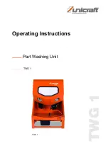 Preview for 1 page of unicraft TWG 1 Operating Instructions Manual