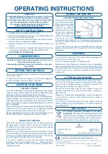 Preview for 4 page of Unidare WMCS N Series WMCS712N Installation And Operating Instructions