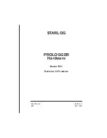 UniData Communication Systems Starlog Prologger 7001 User Manual preview