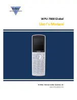 UniData Communication Systems WPU-7800G User Manual preview