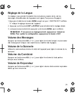 Preview for 21 page of Uniden 1380BK Manual De L'Utilisateur