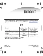 Preview for 44 page of Uniden 1380BK Manual De L'Utilisateur