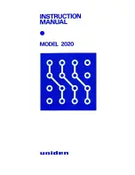 Uniden 2020 Instruction Manual предпросмотр