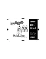 Uniden 2315+2 Quick Start Manual предпросмотр