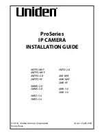 Предварительный просмотр 1 страницы Uniden 4KTPD-MVF Installation Manual