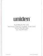 Preview for 10 page of Uniden 810e Owner'S Manual