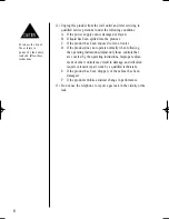 Предварительный просмотр 6 страницы Uniden 910 DG Max Operating Manual