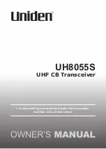 Предварительный просмотр 1 страницы Uniden 9322402011134 Owner'S Manual