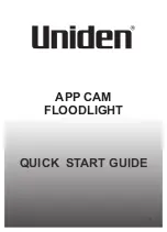 Preview for 1 page of Uniden App Cam Floodlight Quick Start Manual