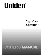 Uniden App Cam Spotlight+ Owner'S Manual предпросмотр