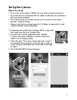 Preview for 7 page of Uniden App Cam X55 Quick Start Manual