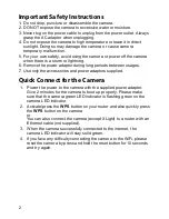 Preview for 2 page of Uniden App Cam XLight Quick Start Manual