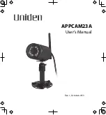 Предварительный просмотр 1 страницы Uniden APPCAM23A User Manual