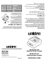 Uniden APX 140 Operating Manual preview