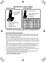 Предварительный просмотр 1 страницы Uniden AS1101 Series User Manual