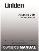 Uniden Atlantis 260 Owner'S Manual preview