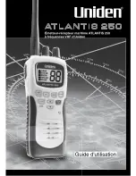 Uniden ATLANTIS250 BK - ATLANTIS 250 VHF Radio Manual D'Utilisation preview