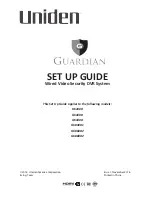 Uniden B6440D Setup Manual preview