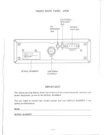 Preview for 2 page of Uniden Barracuda MC-4700 Owner'S Manual