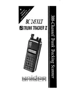 Uniden BC 245XLT Trunk Tracker II Operating Manual preview