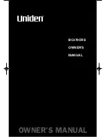 Uniden BC370CRS Owner'S Manual preview