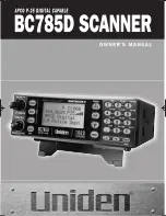 Uniden BC785D Owner'S Manual preview