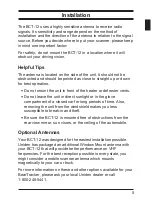 Preview for 5 page of Uniden BCT-12 Operating Manual