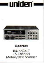 Preview for 1 page of Uniden Bearcat BC 560XLT Manual