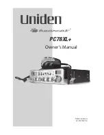 Uniden BearCat PC78XL+ Owner'S Manual предпросмотр