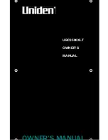 Uniden Bearcat UBC3500XLT Owner'S Manual preview