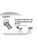 Preview for 1 page of Uniden BT230 Manual D'Utilisation