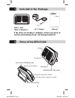 Предварительный просмотр 2 страницы Uniden BTSC1300 Owner'S Manual