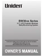 Uniden BW30 Series Owner'S Manual preview