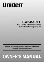 Preview for 1 page of Uniden BW3451R+1 Owner'S Manual