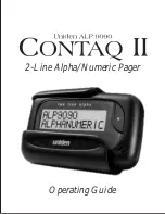 Uniden Contaq II ALP 9060 Operating Manual preview