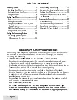 Preview for 2 page of Uniden D1384 Series User Manual