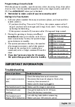 Preview for 13 page of Uniden D1484/D1481 Series User Manual