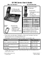 Uniden D1785 Series User Manual предпросмотр