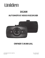 Uniden DCAM Owner'S Manual preview