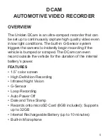 Preview for 5 page of Uniden DCAM Owner'S Manual