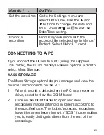 Preview for 21 page of Uniden DCAM Owner'S Manual