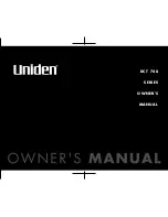 Uniden DCT748-4 Owner'S Manual preview