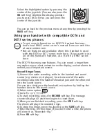 Preview for 6 page of Uniden DCX770 - DCX 770 Cordless Extension Handset Owner'S Manual