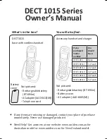 Uniden Dect 1015 Series Owner'S Manual preview