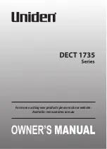 Uniden DECT 1735+1 Owner'S Manual preview