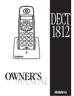 Preview for 1 page of Uniden DECT 1812 Owner'S Manual